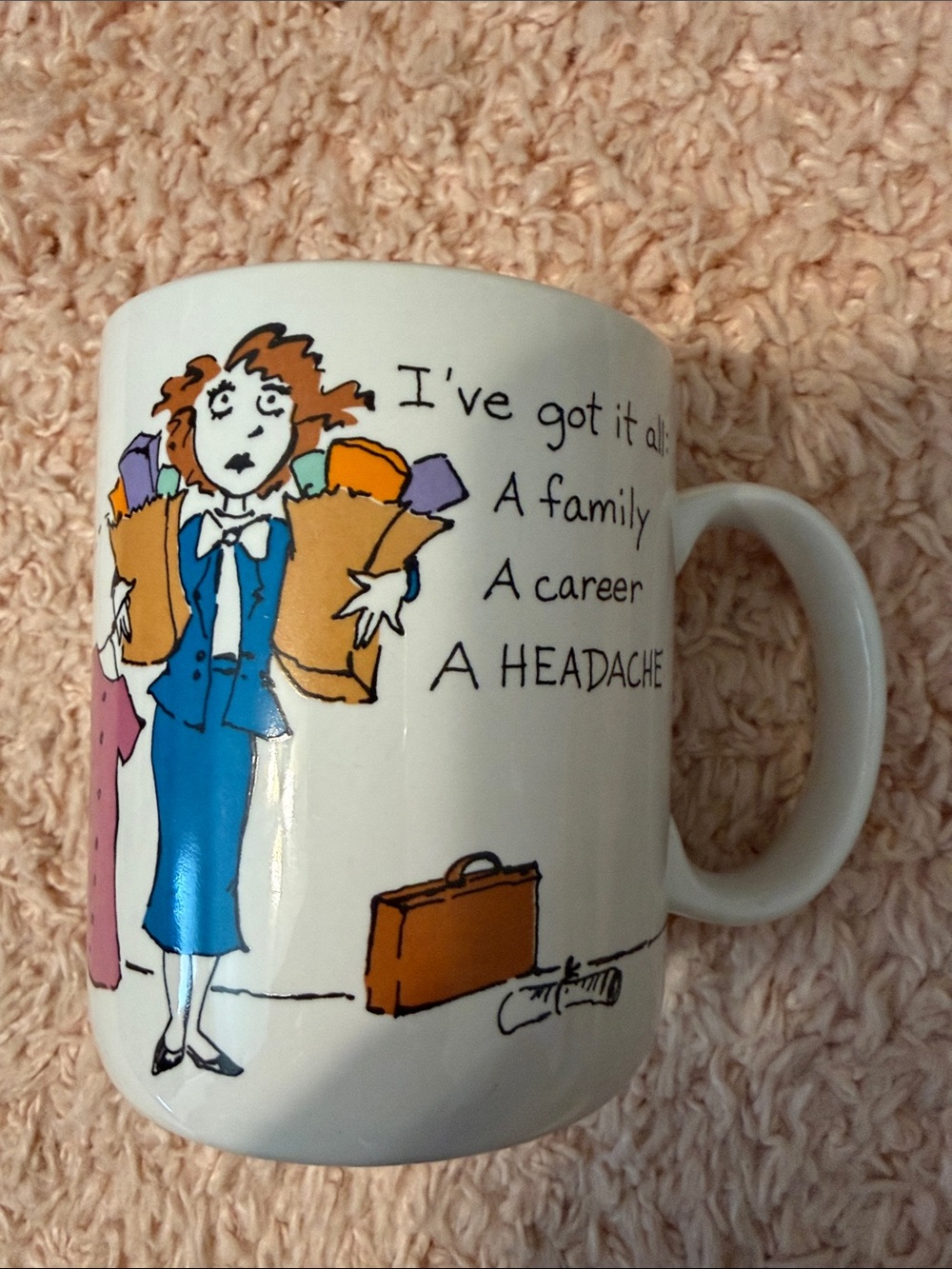 Vintage 1987 Shoebox Greetings Mug